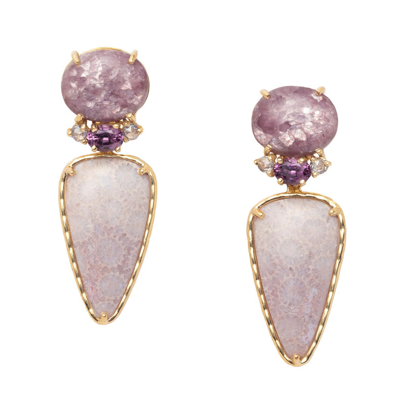 Lavender Earrings (Detachables)