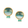 Landscape: Ocean, White Sands Small Earclip