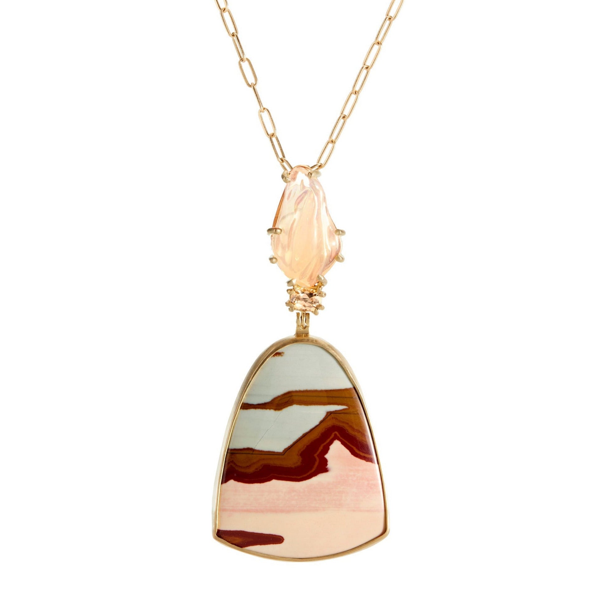 ★韓国の人気★【DIESEL】★TWO-TONE PENDANT NECKLACE★ Dalia Two-Tone Pendant Necklace | Luv Aj