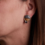 Landscape: Desert, Sandstorm Small Earclips