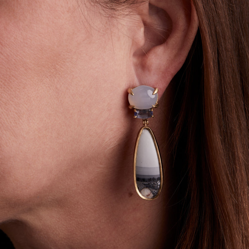 Landscape: Sky, Dusk Earrings