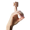 Tandem Ring, Drusy Petrified Wood