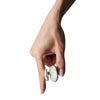 Tandem Ring, Snowflake Quartz