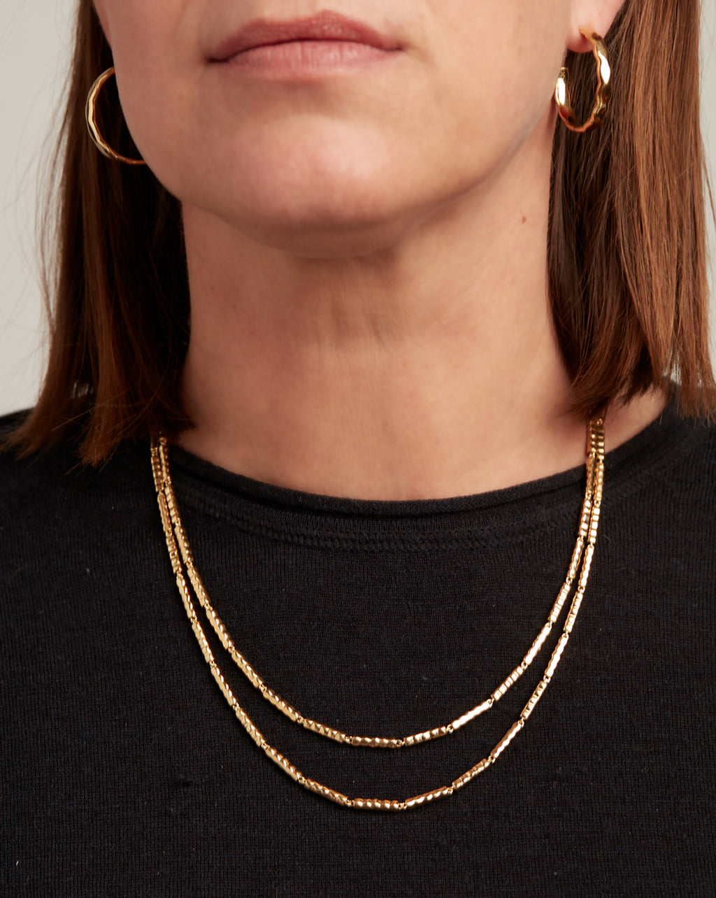 Gold Essentials: Vermeil Wave-Bar Link Necklace – Daria de Koning