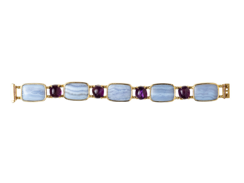 Petros Bracelet, Blue Lace Agate