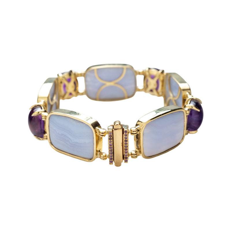 Petros Bracelet, Blue Lace Agate