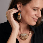 Landscape: Mountain, Mountaineer Earrings