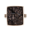 Natural Surface Obsidian Ring