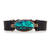 Azurite malachite Leather Band Bracelet