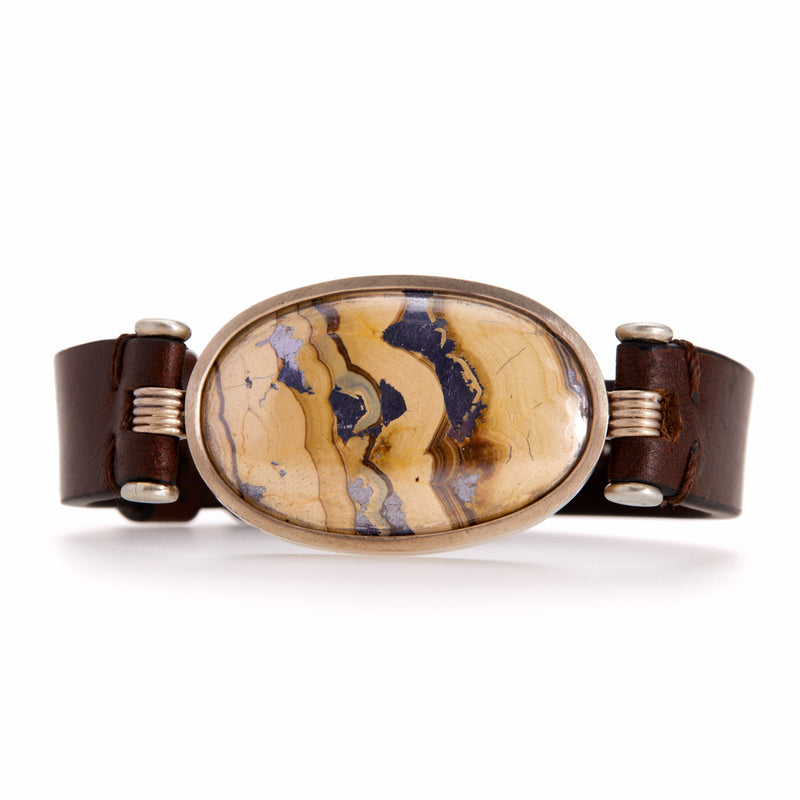 Schalenblende Leather Band Bracelet