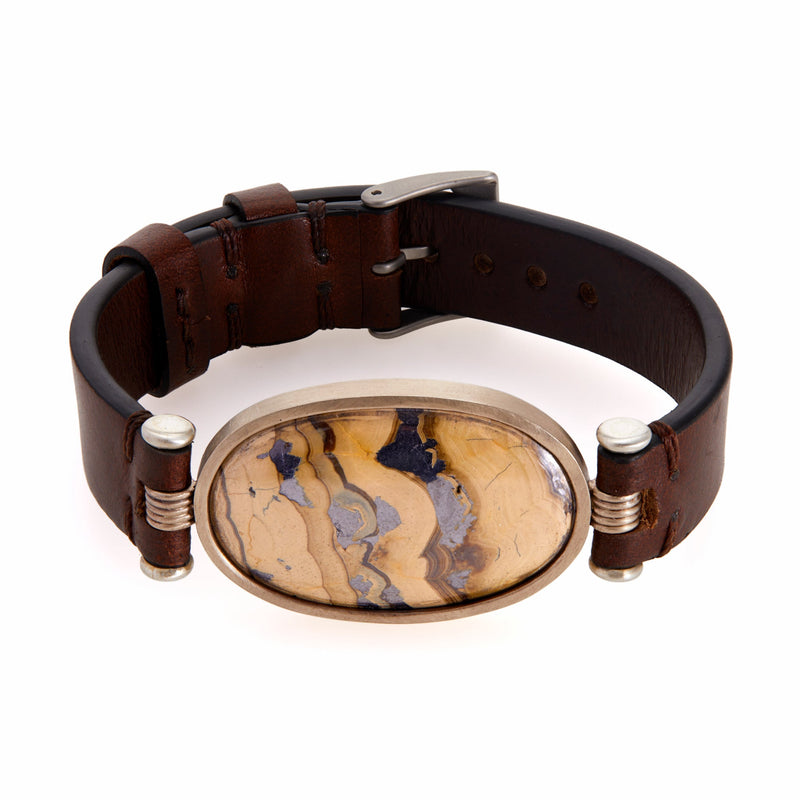 Schalenblende Leather Band Bracelet